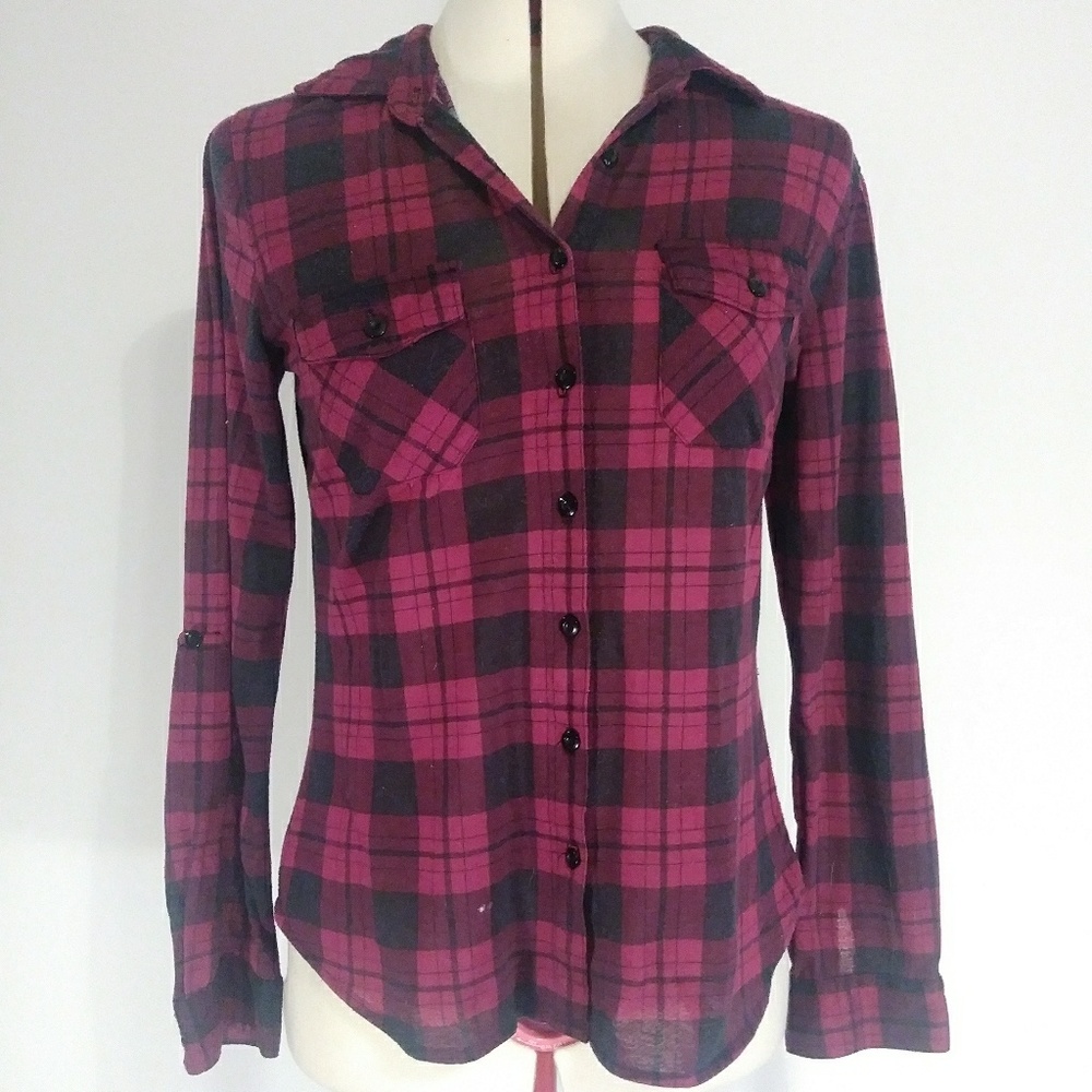 Purple Plaid Shirt